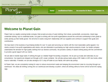 Tablet Screenshot of planetgain.com